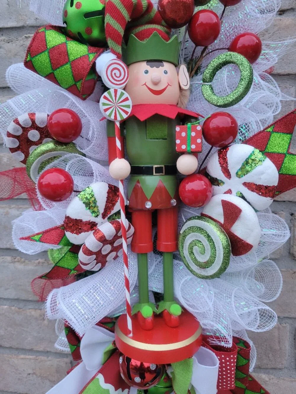 Elf Nutcracker Christmas Swag